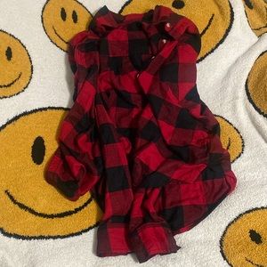 red and black buffalo plaid flannel